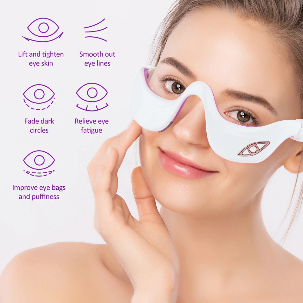 Rechargeable Electric Eye Massager – Anti-Wrinkle & Eye Fatigue Relief Beauty Tool