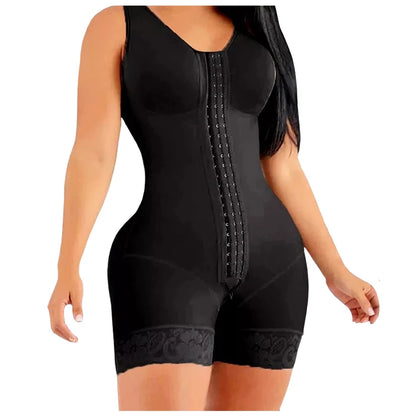SHAPEWEAR FOR WOMEN TUMMY CONTROL POST SURGERY FULL BODY SHAPER BUTT LIFTER WITH ZIPPER CROTCH