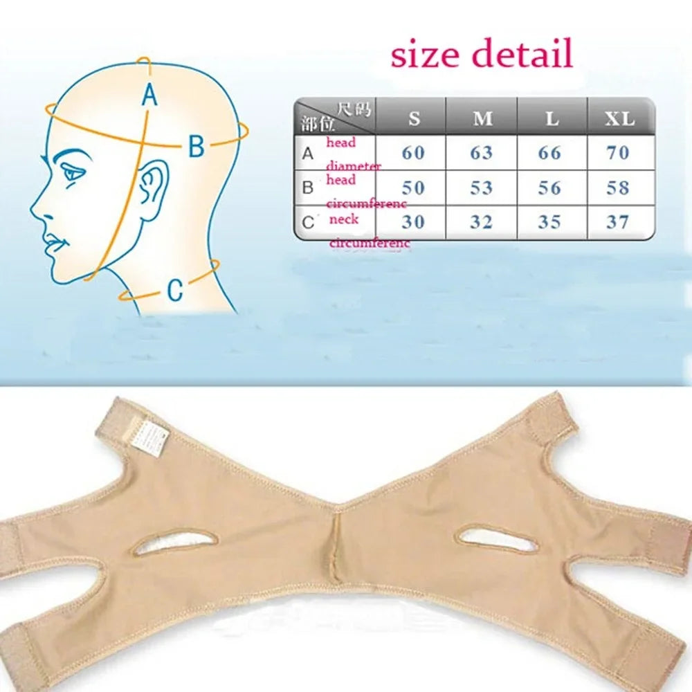 Elastic Face Bandage Slimming Tape – V-Line Shaper & Jawline Facial Lift Device