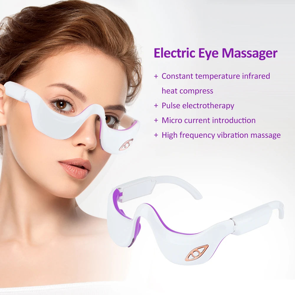 Rechargeable Electric Eye Massager – Anti-Wrinkle & Eye Fatigue Relief Beauty Tool