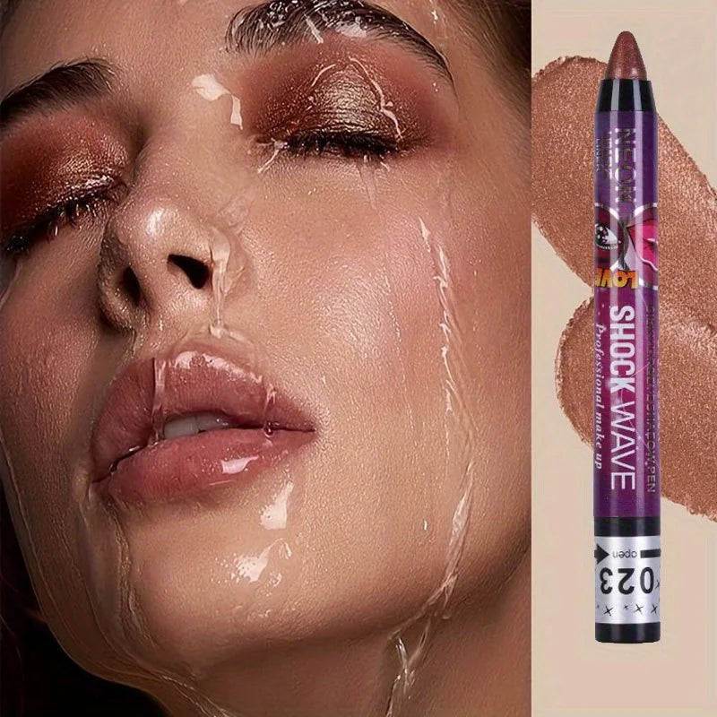 2-in-1 Glitter Eyeshadow & Lip Liner Pen – Smudge-Proof, High-Pigment Sparkle for Ultimate Glam