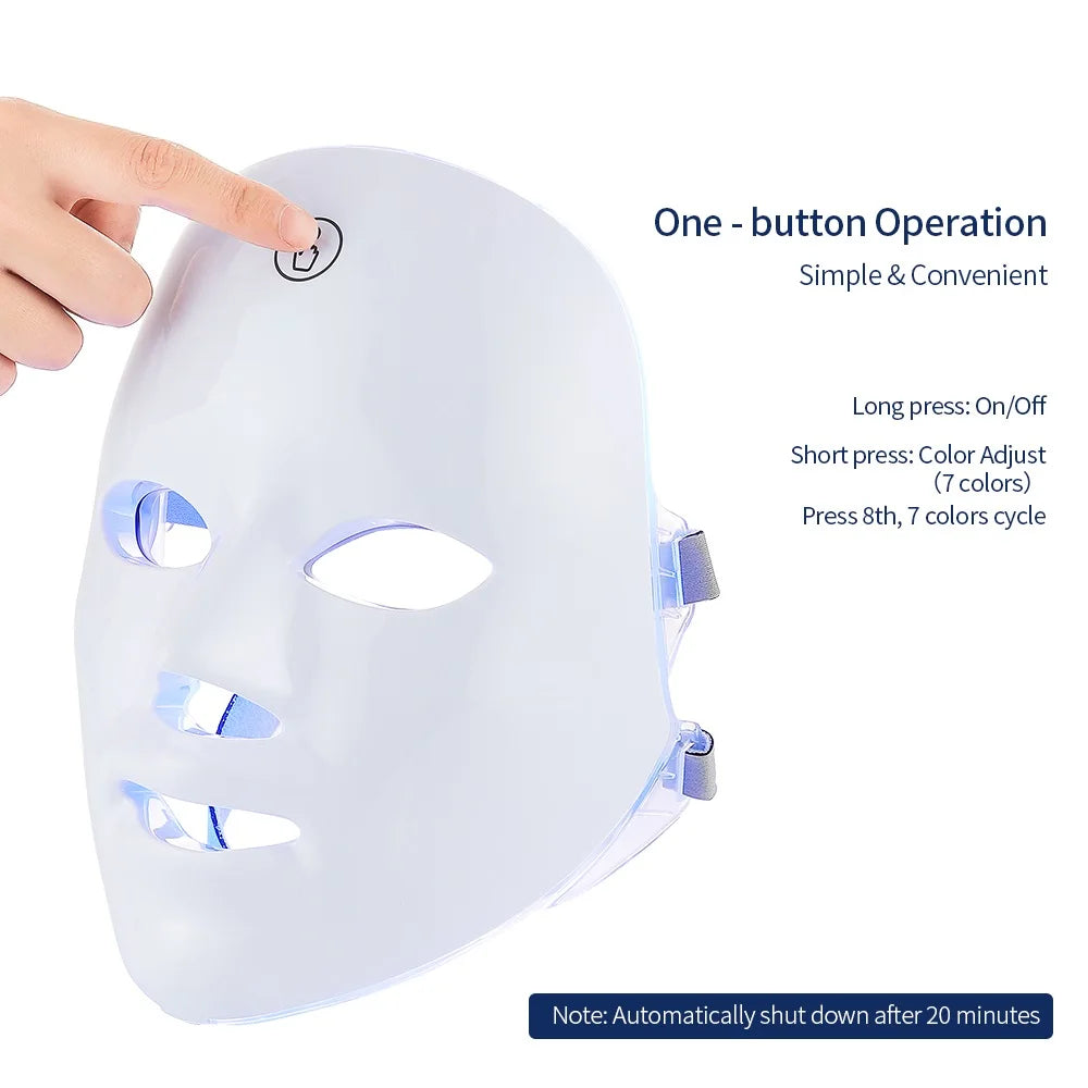 Face and Neck Beauty Machine – LED Skin Care Massager for Anti-Aging & Firming