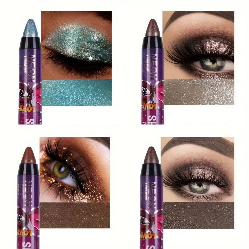 2-in-1 Glitter Eyeshadow & Lip Liner Pen – Smudge-Proof, High-Pigment Sparkle for Ultimate Glam