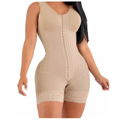 SHAPEWEAR FOR WOMEN TUMMY CONTROL POST SURGERY FULL BODY SHAPER BUTT LIFTER WITH ZIPPER CROTCH