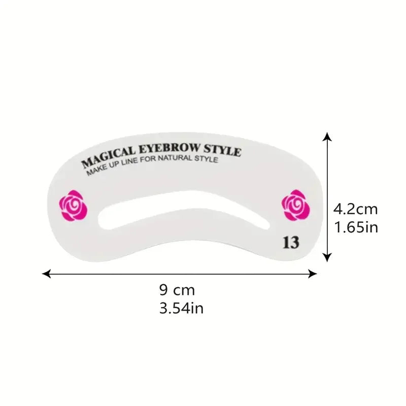 24 Styles Eyebrow Shaping Stencils – Ultimate Grooming Kit for Women