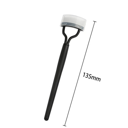 New Black & Pink Eyelash Curler – Metal Lash Brush Comb & Portable Lash Separator